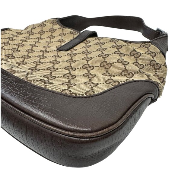 Gucci Monogram Jackie-O Dark Brown Hobo Shoulder Bag - Picture 8 of 10
